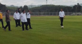 Kunjungan Presiden ke Pusat Pelatihan Sepak Bola di IKN