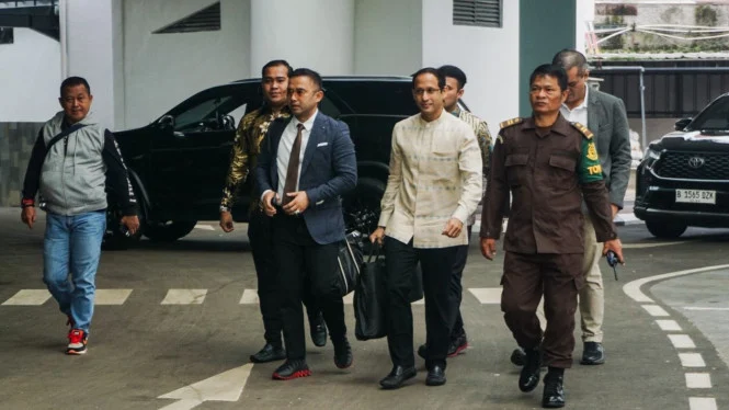 Nadiem Makarim Hadiri Pemeriksaan di Kejaksaan Agung