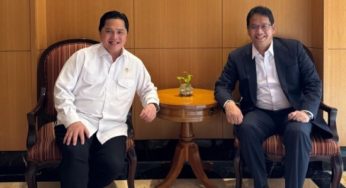 Menpora Erick Thohir Bahas Anggaran Olahraga dengan Purbaya