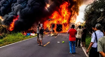 Kronologi Bus ALS Tabrak Truk Tangki di Sumsel, 12 Tewas